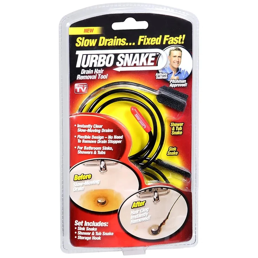 Turbo Snake Drain Clog Removal Tool