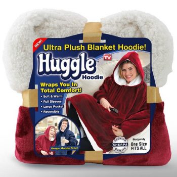 Huggle Hoodie - Ultra Plush Blanket Hoodie - As Seen On TV Tech