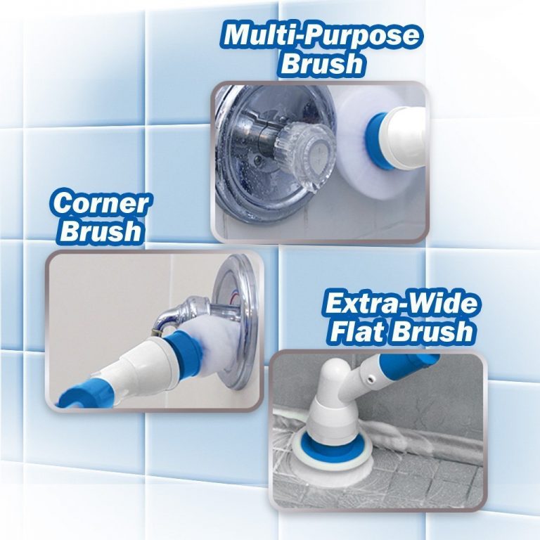 Hurricane Spin Scrubber + Replacement Heads As Seen On TV Tech