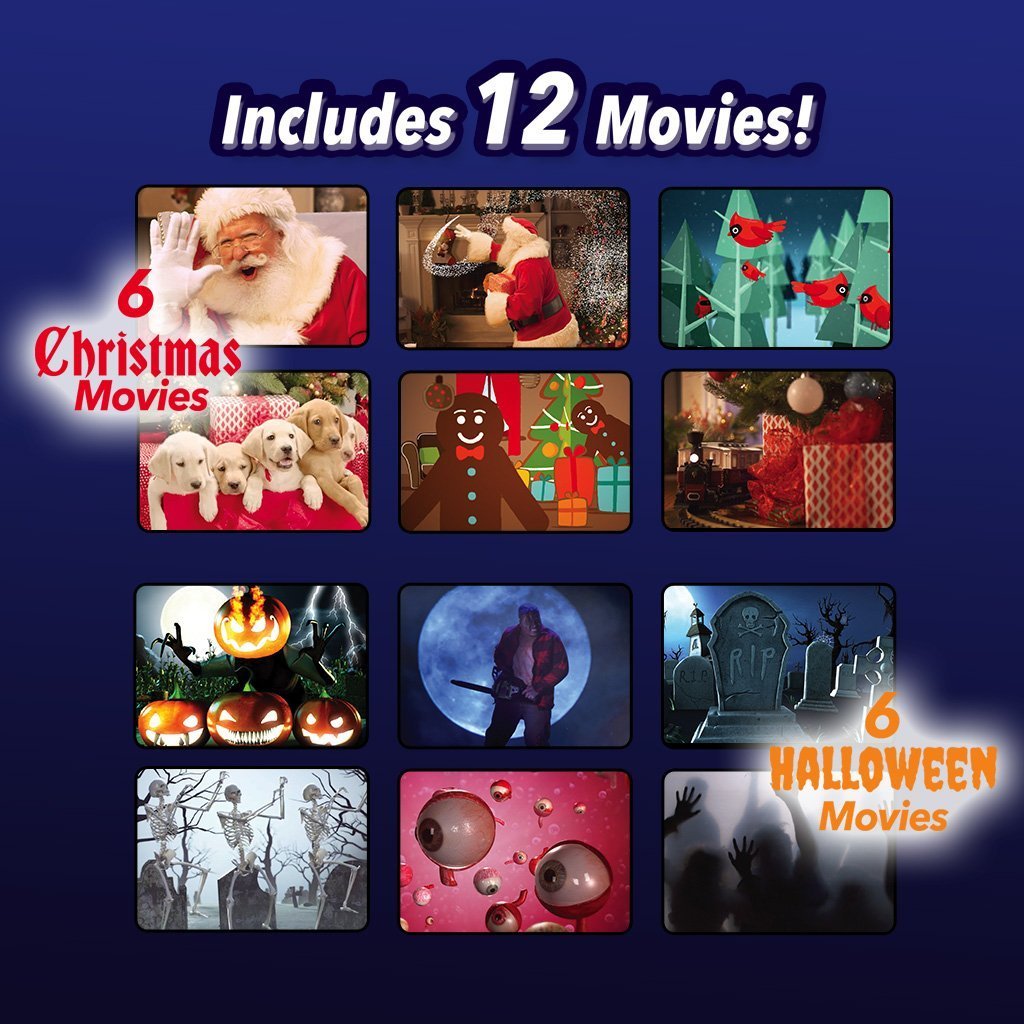 6 Halloween Movies Window Wonderland Window Projector System 6 Christmas 